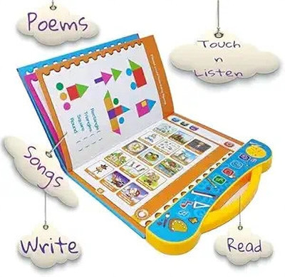KC COLLECTION Interactive Children Book-Musical English Educational Phonetic Learning Book(Multicolor)