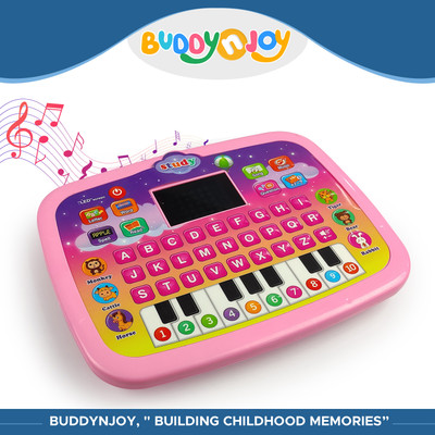 Buddynjoy Educational Computer for Kids, Intelligence Game Toy with Sound for Kids(Multicolor)