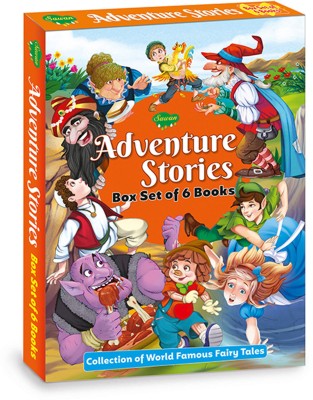 Adventure Stories Box Set | Collection Of World Famous Fairy Tales | Set Of 6 Books | Fairy Tales Box(Hardcover, Sawan)
