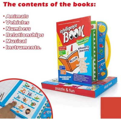 Xcillince Toys English Finger Point Reading Machine Early Learning Educationa E-Books(Multicolor)