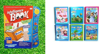 KC COLLECTION Study Book and Magic Water Drawing Book Gift Pack for Boys & Girls(Multicolor)