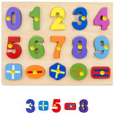 CASADOMANI Wooden counting learning toy 1234 matching Early Baby brain tester Creative learning set Play, Read & Learn Number learning toys Math & Counting Wooden Jigsaw Puzzle Number Math Puzzle Educational and Learning Puzzles Toy Math counting Board Toy Educational Counting Math Montessori Toys f