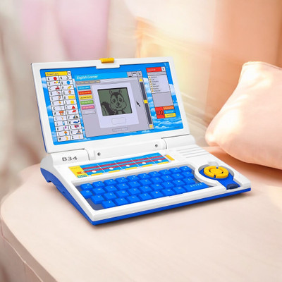SNM97 Educational English Learner Laptop with Mouse for Kids 20 Activity Games toy_327(Multicolor)