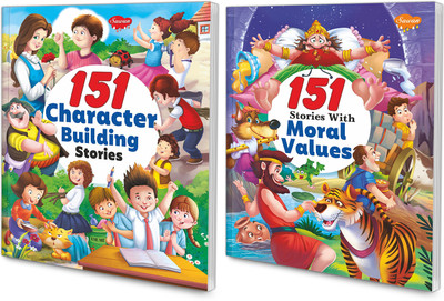 151 Stories with Moral Values and Character-Building Stories, Combo of 2(Paperback, SAWAN)
