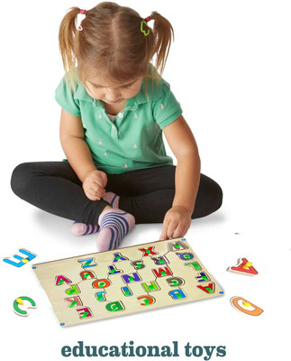 jYOKRi Wooden Educational Creative learning A To Z English Colorful Alphabets Puzzle(Multicolor)