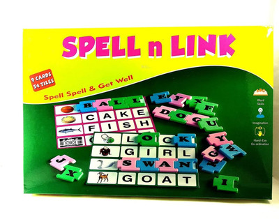 zokato Spell and Link Educational Letters Linking Game to Make Words and Learn Spelling(Multicolor)