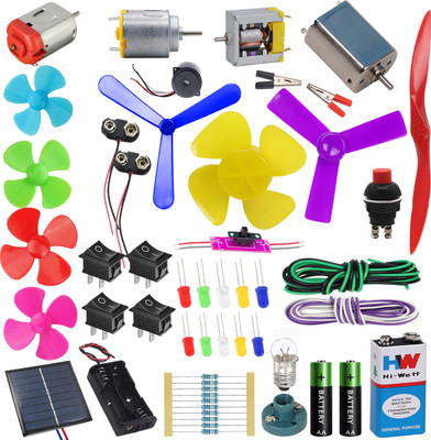 NEXT GEEK School Science Project Kit DC Motor kit 70+ Experiment STEM(Multicolor)