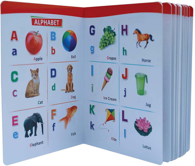 RITSKART All In One Book For Child, Learning Board Book For Kids(Multicolor)