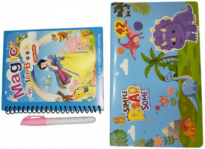 Kmc kidoz Combo Magic Water Quick Dry Book & Art Set, Drawing Kit with Colored Pencils(Multicolor)