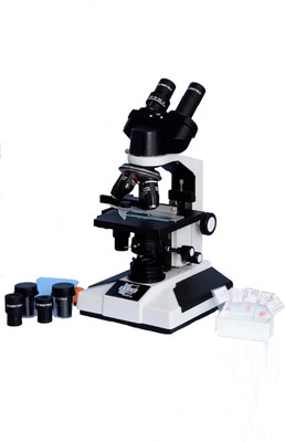 ESAW Binocular Microscope LED Illumination with Semi-Plan Achro Objectives and Kit(White, Black)