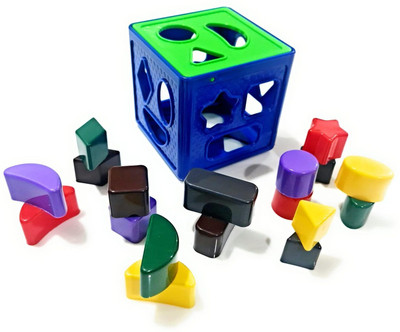 BHVMEY Educational Toy Gift Set – Shape Sorting Cube for Boys & Girls(1 Pieces)