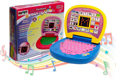 GOSHOPPE ENTERPRISES computer abc and 123 learning kids laptop with led display and music(Multicolor)
