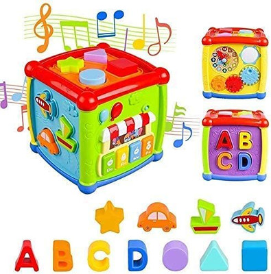 himanshu tex Kids Learners Educational Toys 6 in 1 Activity Cube Baby Toy(Multicolor)