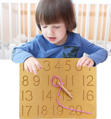 SHALAFI riting Practice Boards Small English Alphabet Tracing Board Handwriting Slate(Gold)