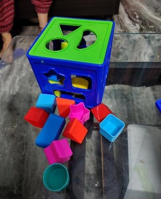 Dorytoys Trending Toy for Kids – Blue Shape Sorting Cube with Blocks(1 Pieces)
