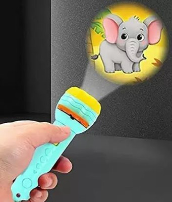 saifiji toyzone 3 Slids 24 Patterns Projector Flashlight Torch Kids Projection Light Toy(Multicolor)