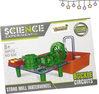 Zuuluzrs Water-strength Rice Mill System Assembly Science Kit For Kids(Multicolor)