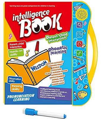 GRAYSEE Kids Intelligence Book English Letters Words Learning Sound(Multicolor)