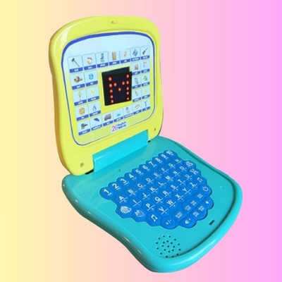 PlayMagic Early Learning Laptop - Blue|Alphabet&Number Chart with LED Display|Learning Toy(Multicolor)