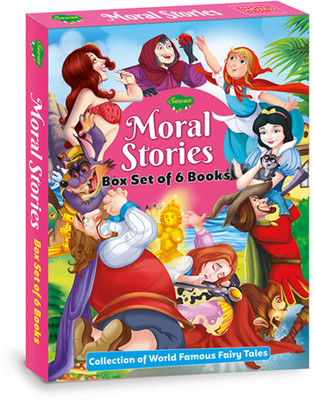 Moral Stories Box Set | Collection Of World Famous Fairy Tales | Set Of 6 Books | Fairy Tales Box(Hardcover, Sawan)