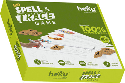 heku 2 in 1 Spell & Trace Game Educational Board Games