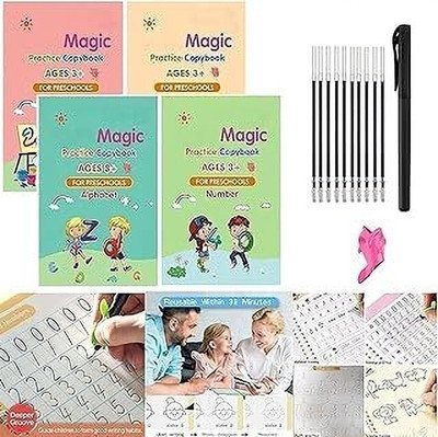 Labhimpex New-Magic Book: Number and Word Kit Deluxe(Multicolor)