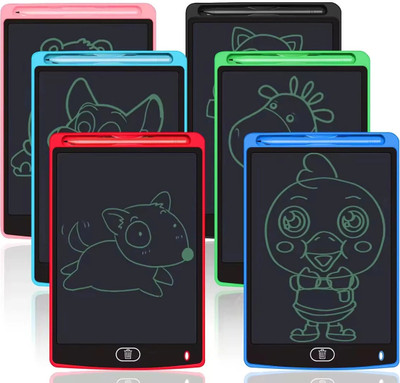 KiKi Toys 8.5-Inch LCD Writing Tablet for Kids – Digital Slate with Stylus & Erase Button(Multicolor)