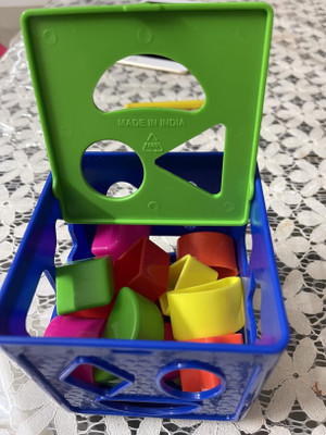 Dorytoys Shape Sorting Cube With 18 Shape And Different Color-CUBE BLUE-129(Multicolor)