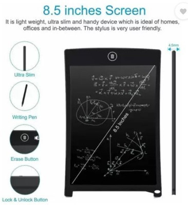 SBE Portable LCD hand DRAWING Pad Tablet 8.5 Inch | Electronic Writing Scribble(Black)