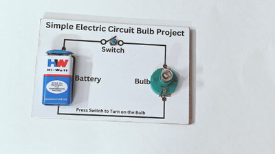 Esptronics Simple Electric Circuit Science Project Working Model for Class 6 7 8 Educational Electronic Hobby Kit