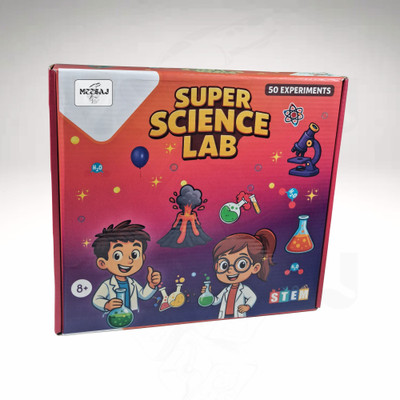 Meesaj Super Science Lab – Safe & Educational 50 Experiments Kit for Young Scientists(Multicolor)