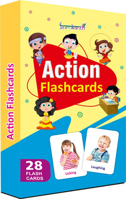 gurukanth Actions Flash Cards for kids(Multicolor)