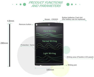 SNMM LCD 8.5-inch Electronic Writing Pad/Tablet/Digital Slate/Drawing Board 1480(Multicolor)