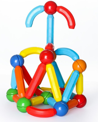 SkandaKart Magnetic Stick Building Block Toy (26 Pcs)(Multicolor)