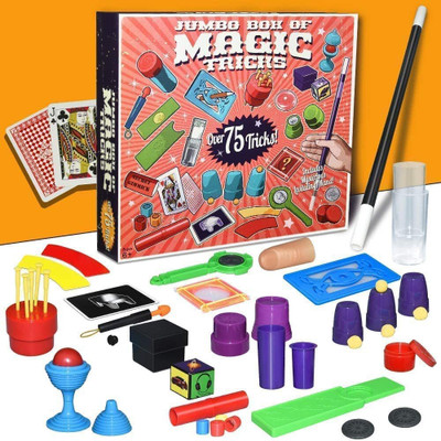 Magicwand Jumbo Box of 75 Magic Tricks Indoor Game & Adults(Multicolor)