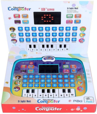 RSA enterprises Educational Learning Kids Laptop Tablet Computer Plus Piano with led Screen(Multicolor)
