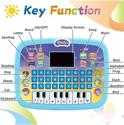 RSA enterprises Educational Learning Kids Laptop Tablet Computer with Piano led Screen Music(Multicolor)
