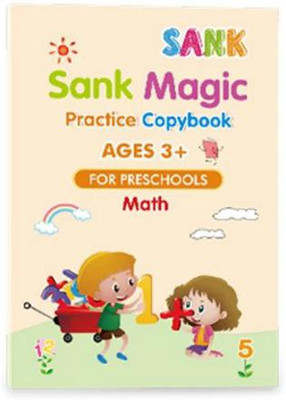 Manogyam Magic Practice Copybook For Kids - Handwriting Practice For Kids, Reusable Children's Calligraphy Letter Tracing - Early Education Writing Practice Book - Sank Letters (4 Books With Pens)(Hardcover : Spiral, Onshhm)