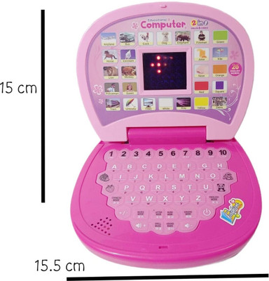 JR CLUB Kids Laptop with LED Display Educational, Learning Computer for Kids,Multi Color(Multicolor)