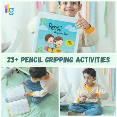 ilearnngrow Pencil Gripping Workbook, Learning Book For Kids, Kids Activity Book 1- 3 yrs(Multicolor)