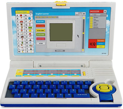 JR CLUB 20 Fun Activity Learning Machine, Now Learn Letter, Laptop(Multicolor)