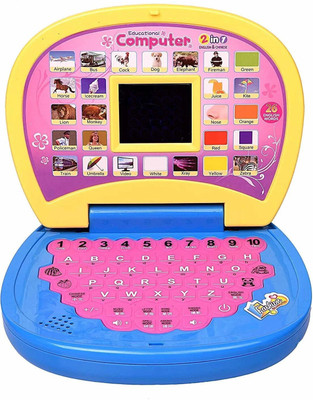 SOPALI LAP-Educational Learning laptop toy | LED Display, Light & Music_T81(Pink)