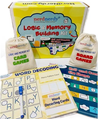 NerdNerdy Logic & Memory Building Kit -Preschool Games/Board Game/Memory/Logical Thinking(Multicolor)