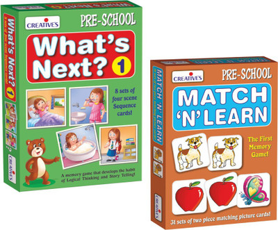 CREATIVE'S What's Next-I + Match N Learn - Early Learning Pack For Kids(Multicolor)