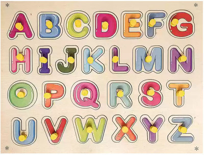GAMLOID Down Price 3D Digital Alphabet Puzzle Board Educational brain tester Toy Gift(Multicolor)