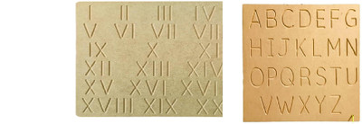 REWASHREE CRAFT WORLD Roman Ginti 1-20 & Capital Alphabets Combo Tracing Boards Nursery Kids(Brown)