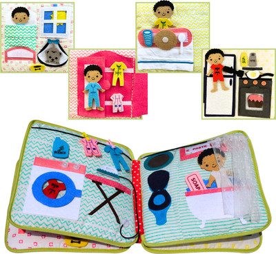 Seraphina Quiet Busy Book For Boys Montessori Busy Book Over 40 Activities, Educational(Multicolor)