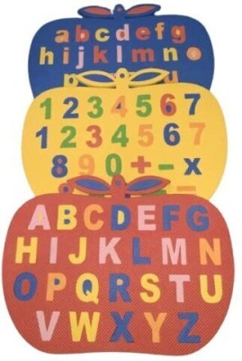 GiftyLuxe Apple Shape Learning Puzzle Board for Kids Capital Letters Alphabet(Multicolor)