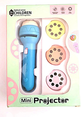 shrisa creation 3 Slides 24 Patterns Mini Projector Torch Toy Slide Flashlight Projector Torch(Multicolor)