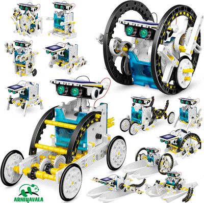 ARNIYAVALA STEM 13-in-1 Solar Power Robots Creation Toy, Educational Experiment DIY Robotic(Multicolor)